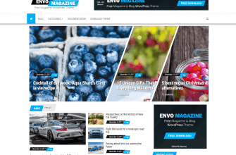 Envo Magazine - отличная элегантная тема оформления